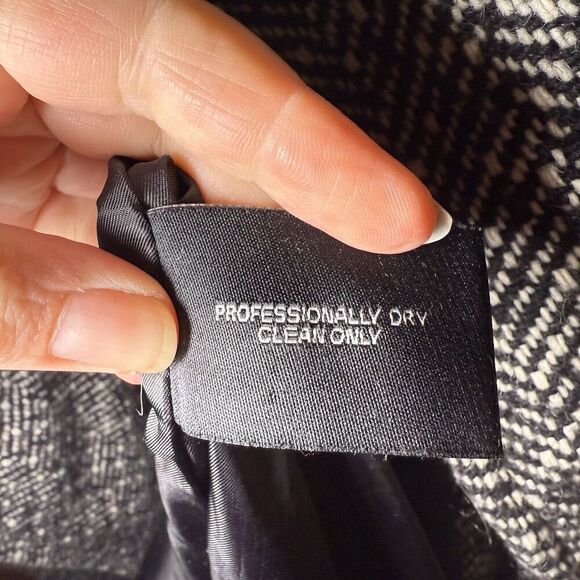 Guess SZ XL Womens Tweed Swing Double Breasted Wool Blend Pea Coat Winter Dressy - Picture 10 of 13